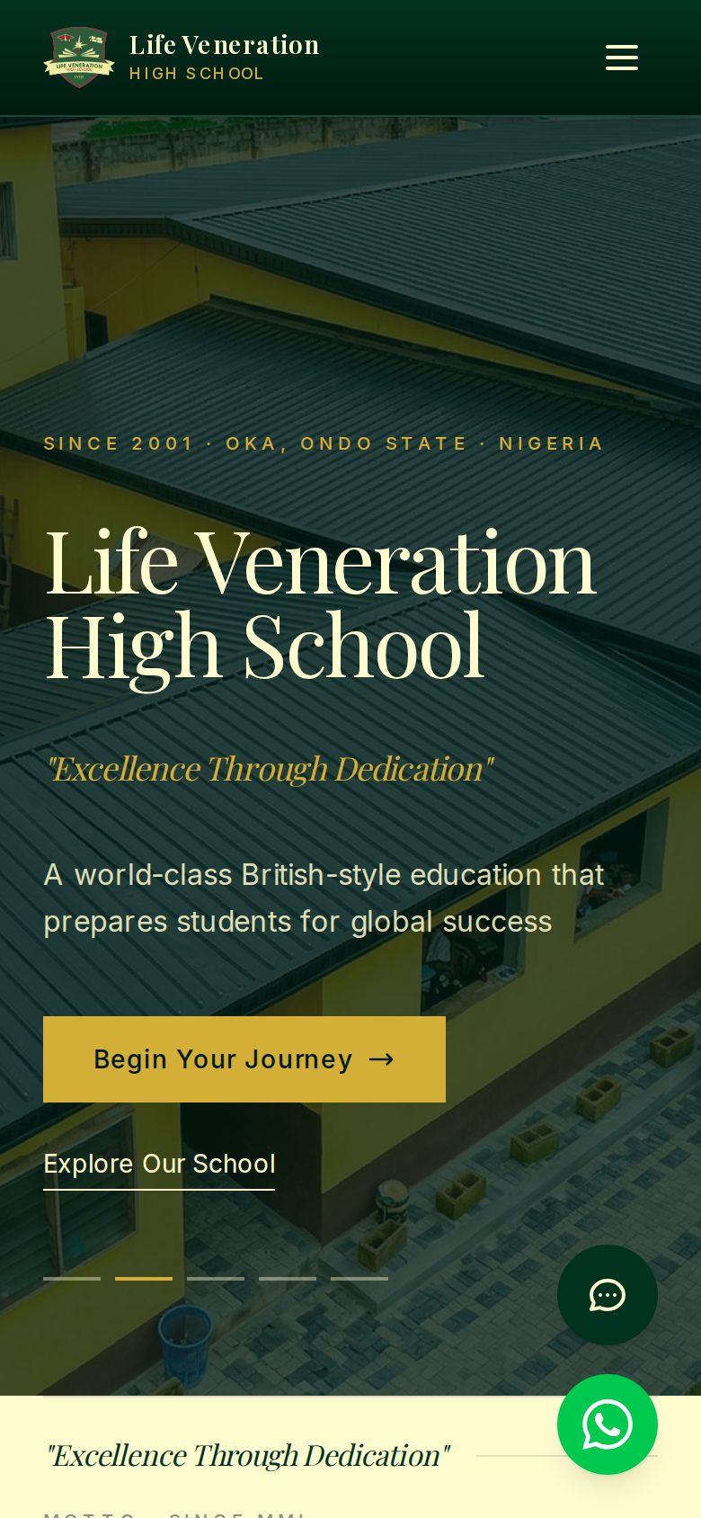 Life Veneration High School mobile